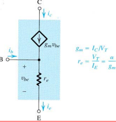 Modelo equivalent T de un transistor bipolar